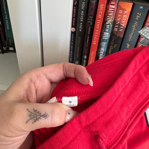 Gap red retro vintage spell out cut off lounge pull on y2k 2000s sweat shorts - Picture 4 of 5